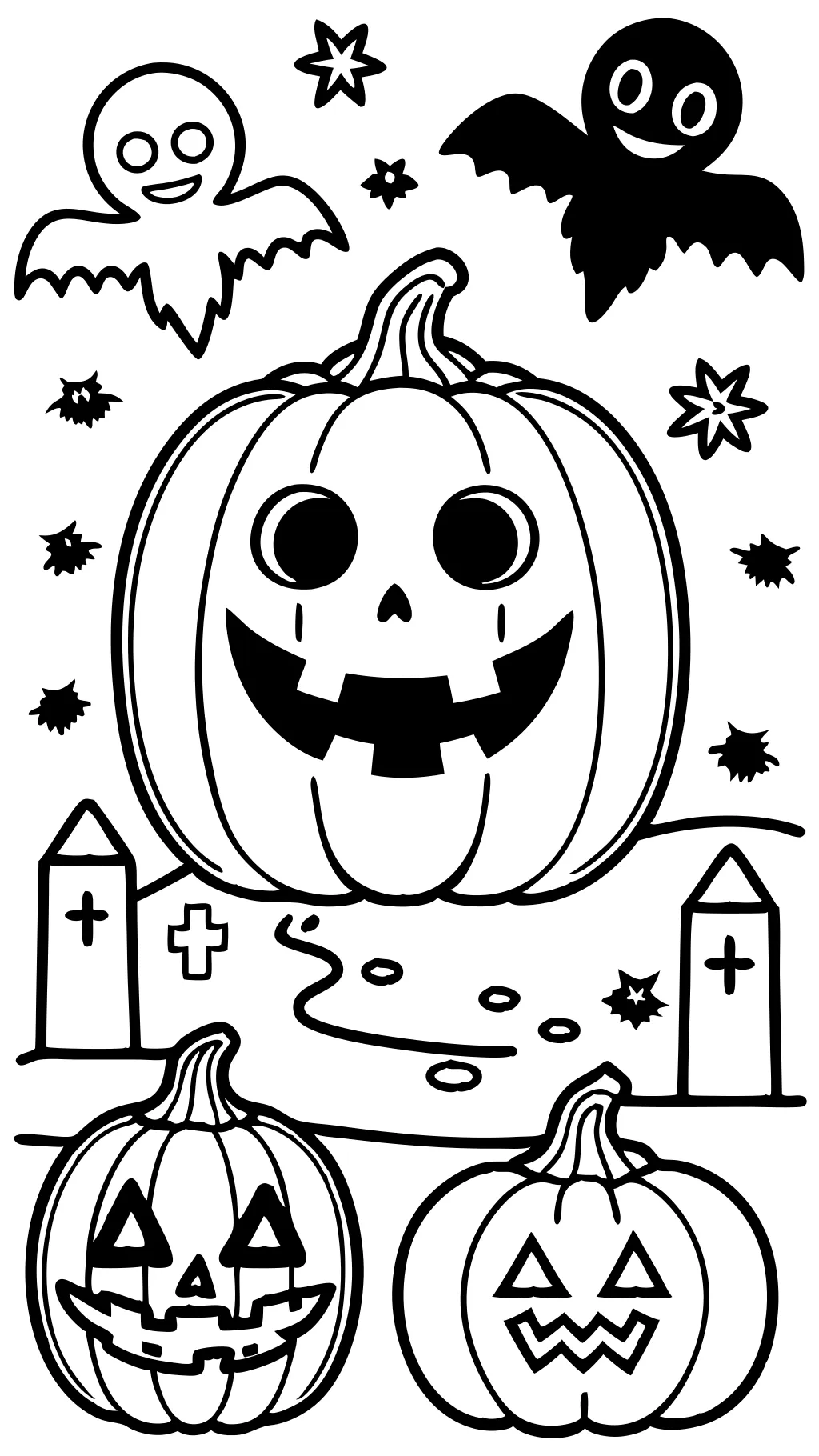 coloriages de citrouille Halloween